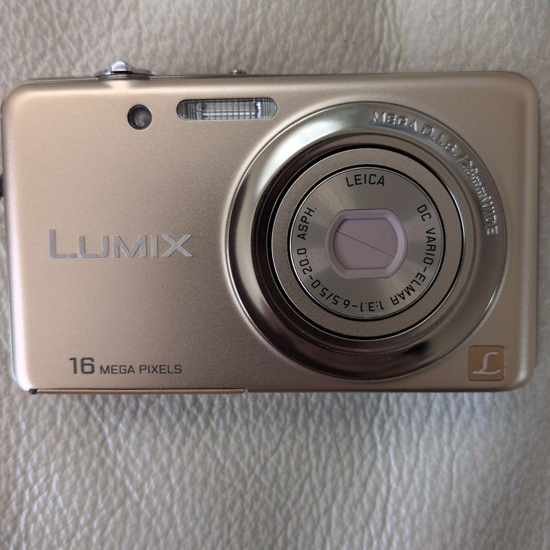 【極美品】パナソニック　LUMIX コンパクトデジカメ　DMC-FH7　ゴールド