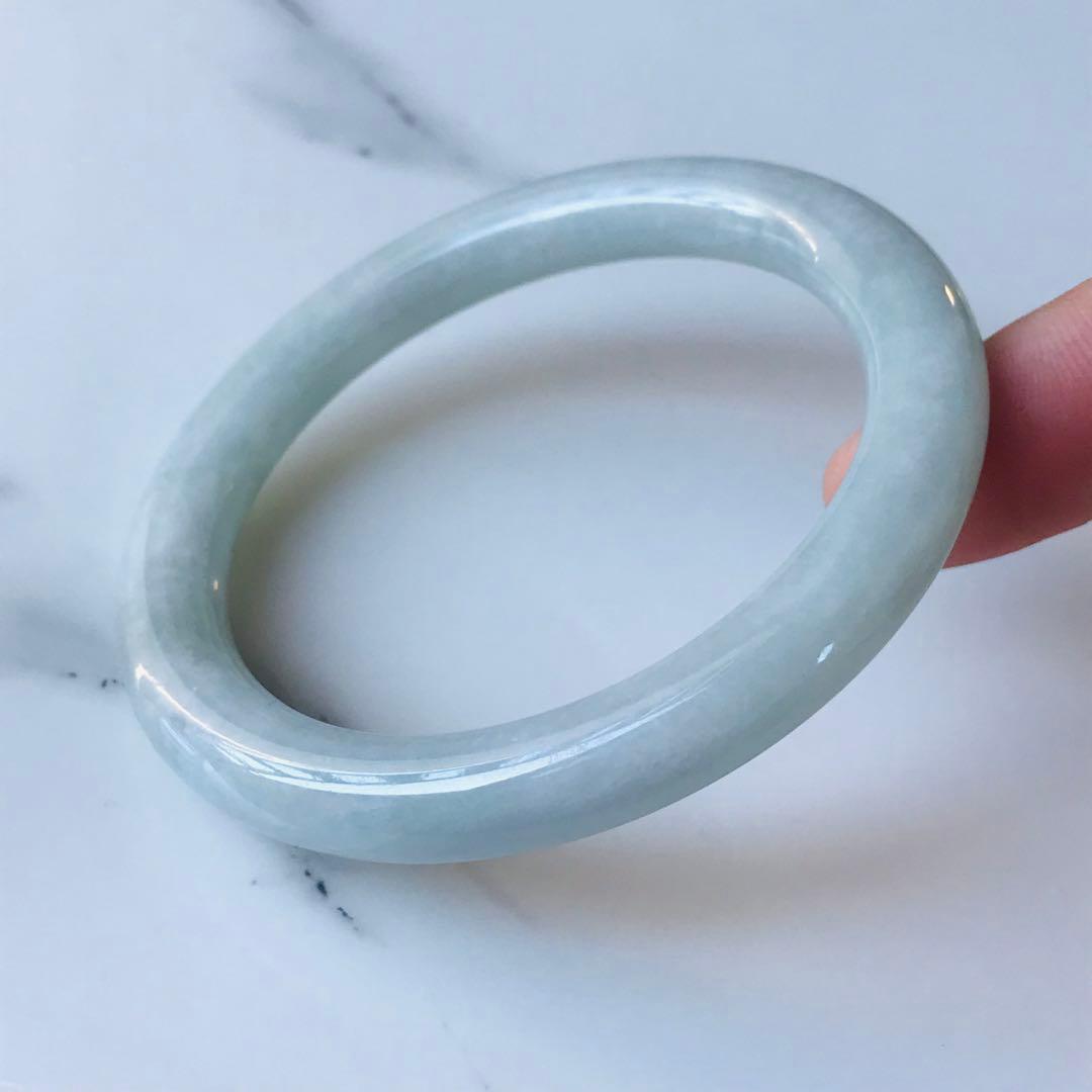 ※専用【B810-047】翡翠　ヒスイ　バングル　ミャンマー産　53.5mm