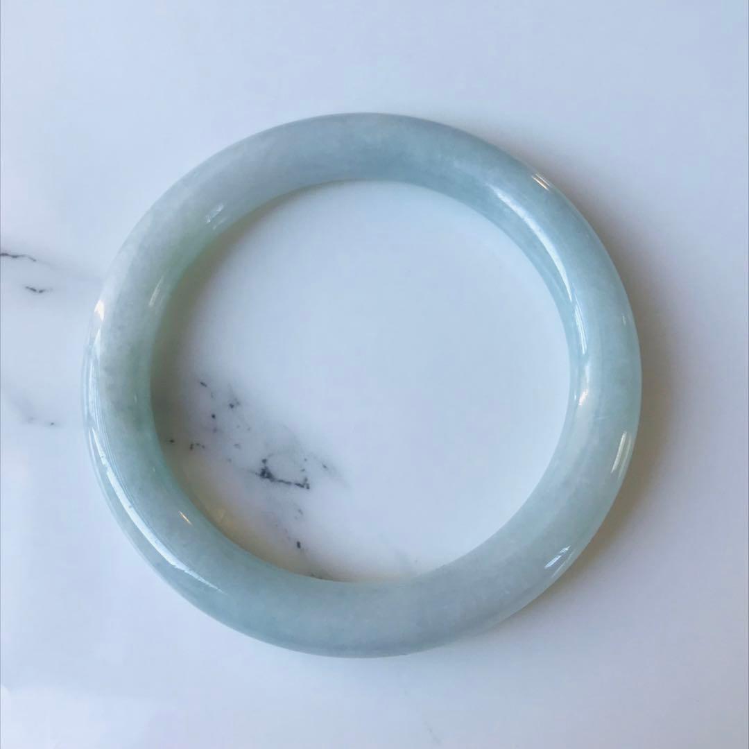 ※専用【B810-047】翡翠　ヒスイ　バングル　ミャンマー産　53.5mm