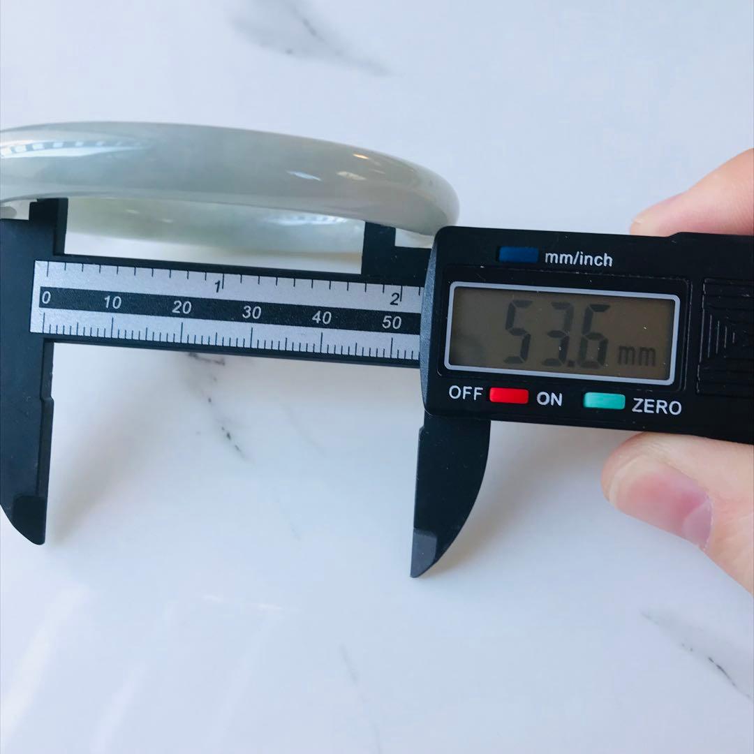 ※専用【B810-047】翡翠　ヒスイ　バングル　ミャンマー産　53.5mm