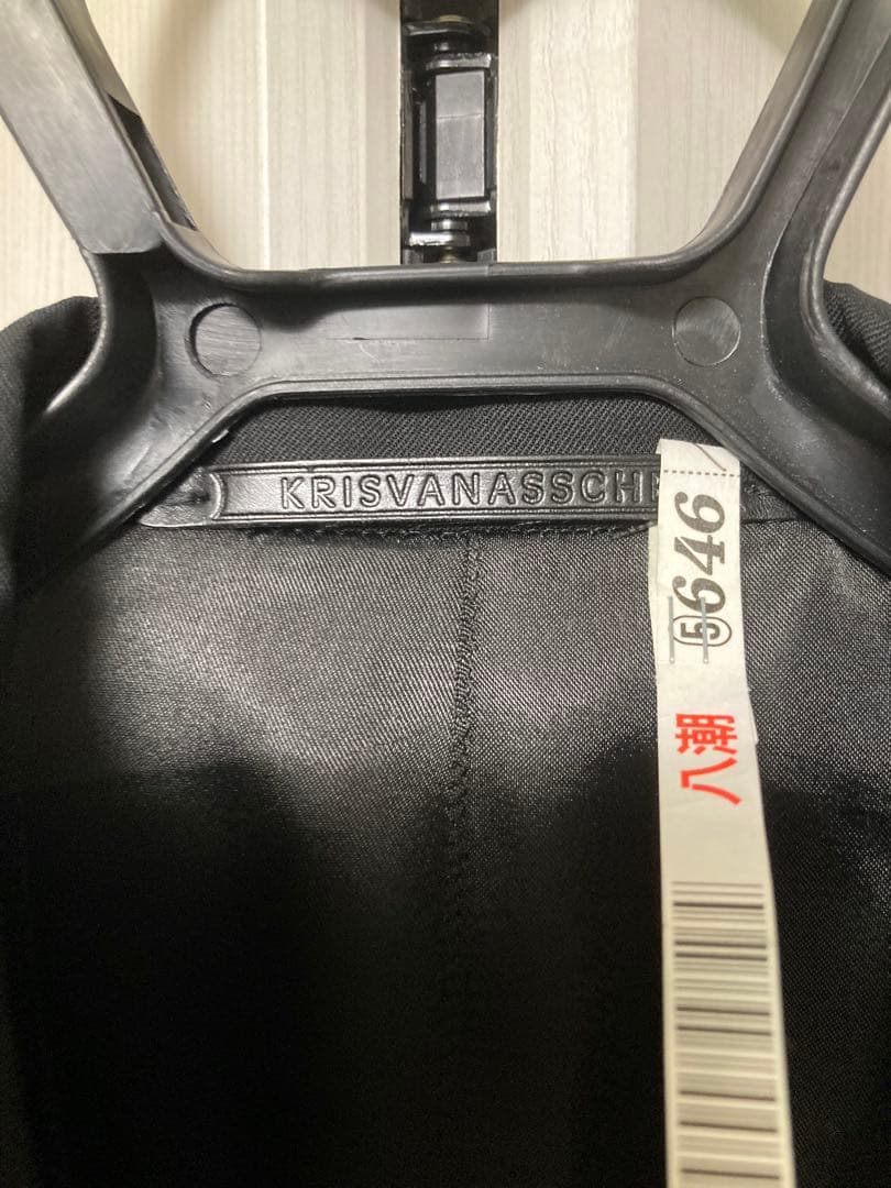 KRISVANASSCHE ブラック テーラードジャケット クリスヴァンアッシュ