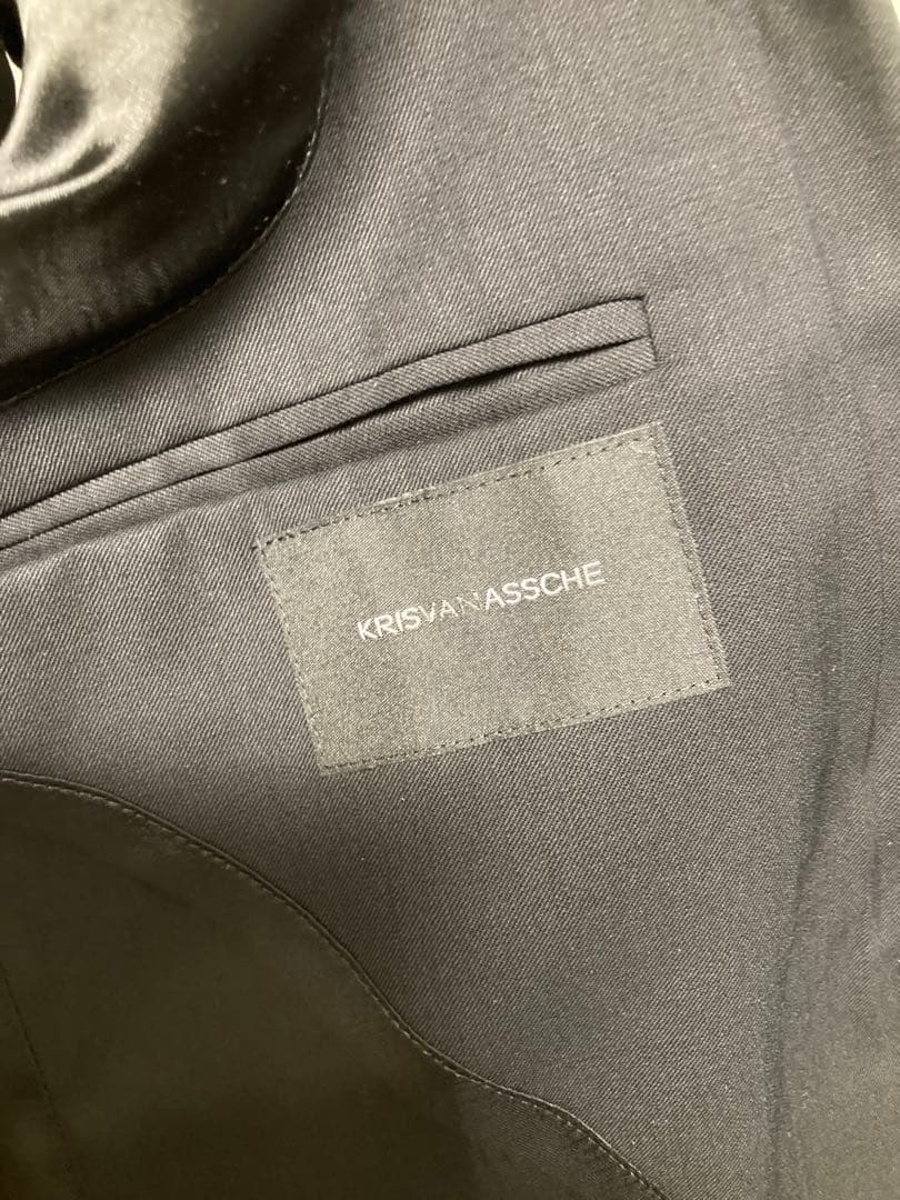 KRISVANASSCHE ブラック テーラードジャケット クリスヴァンアッシュ