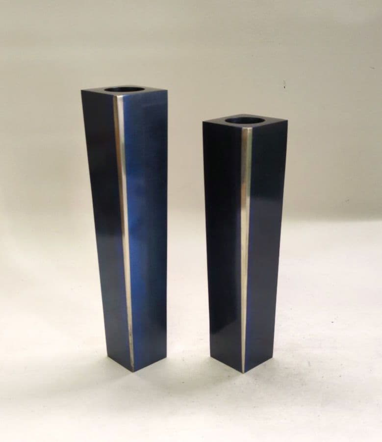 銅製花器　2個組　剣山付き　池坊好み　池坊花器