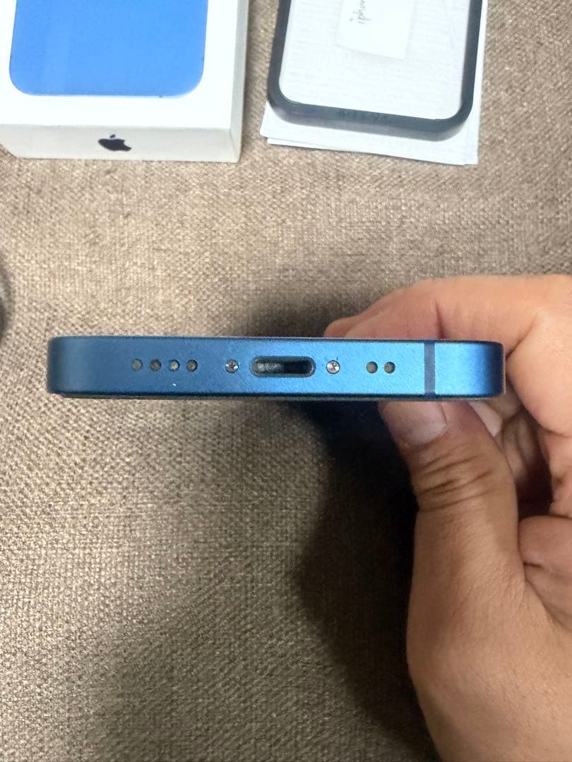 美品　iPhone13mini ブルー 128GB バッテリー92% おまけ付