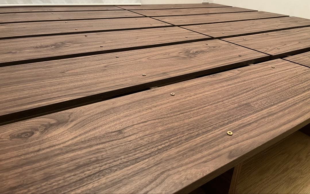 LOWYA ベッドフレーム　シングルサイズ　ウォルナット