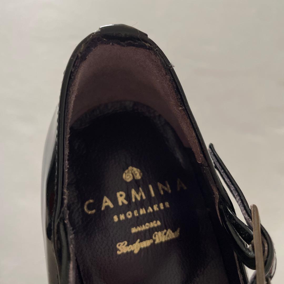 黒エナメル　革靴　CARMINA 23cm ヒール有り