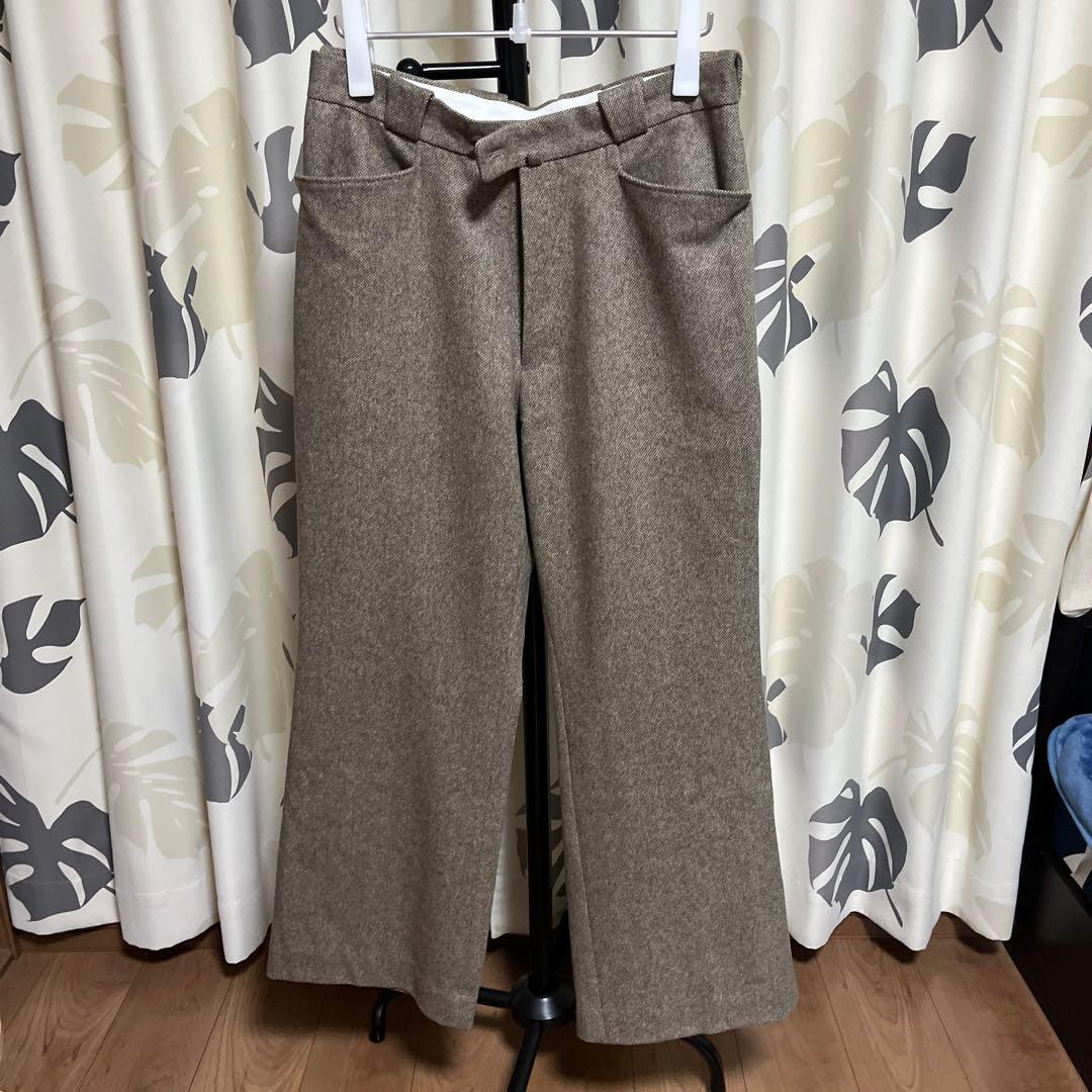 パンツ MAATEE&SONS FLARE-3 \"WOOL HERRINGBONE\"