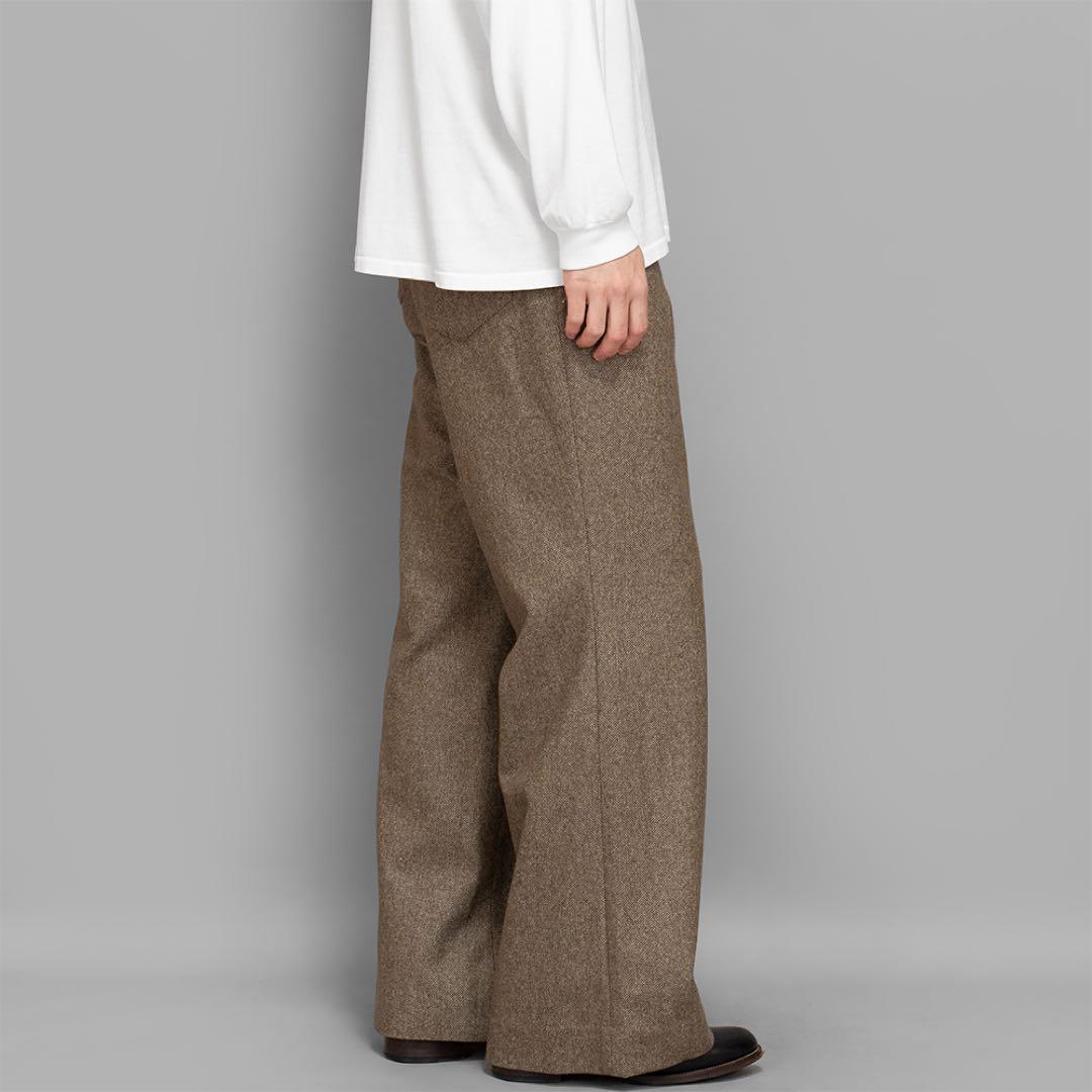 パンツ MAATEE&SONS FLARE-3 \"WOOL HERRINGBONE\"