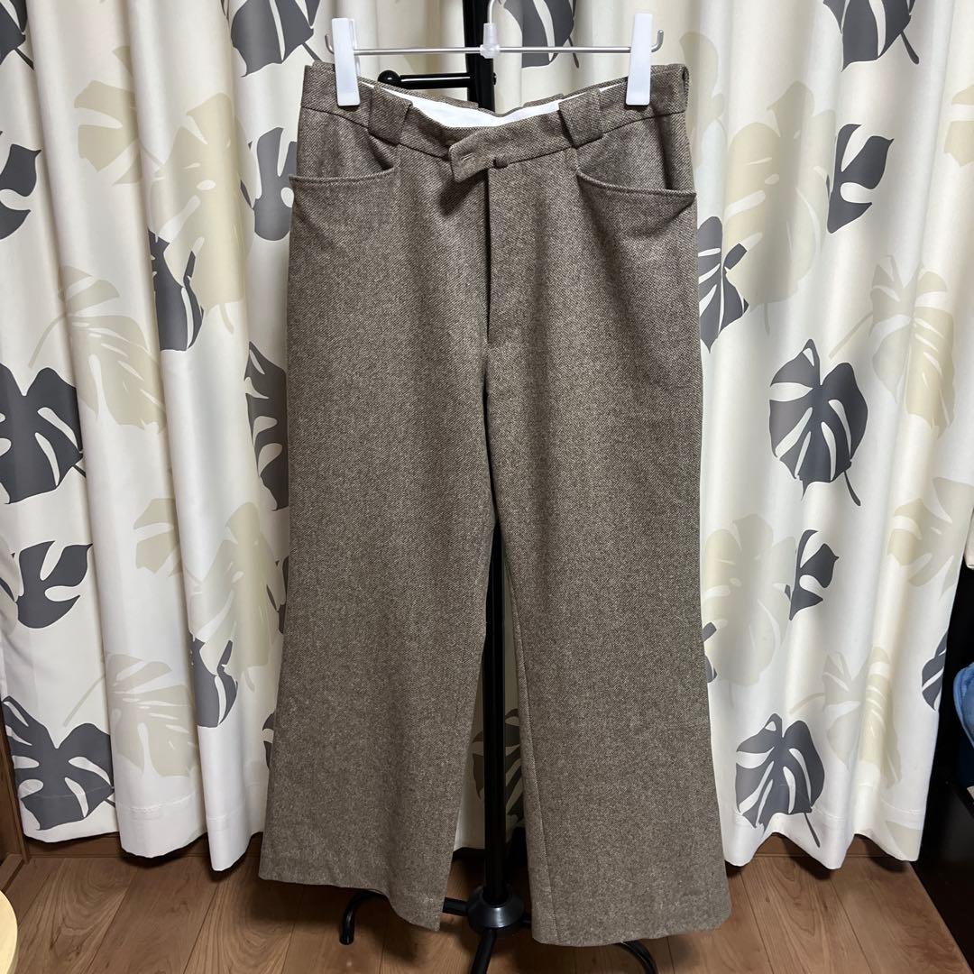 パンツ MAATEE&SONS FLARE-3 \"WOOL HERRINGBONE\"