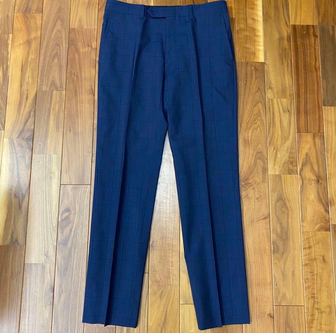 極美品　スーツセレクト　3ピース　ジャケット　パンツ　ジレ　上下　セットアップ