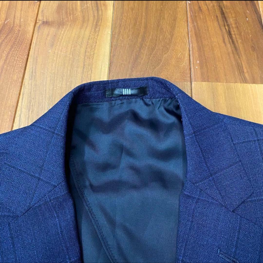 極美品　スーツセレクト　3ピース　ジャケット　パンツ　ジレ　上下　セットアップ