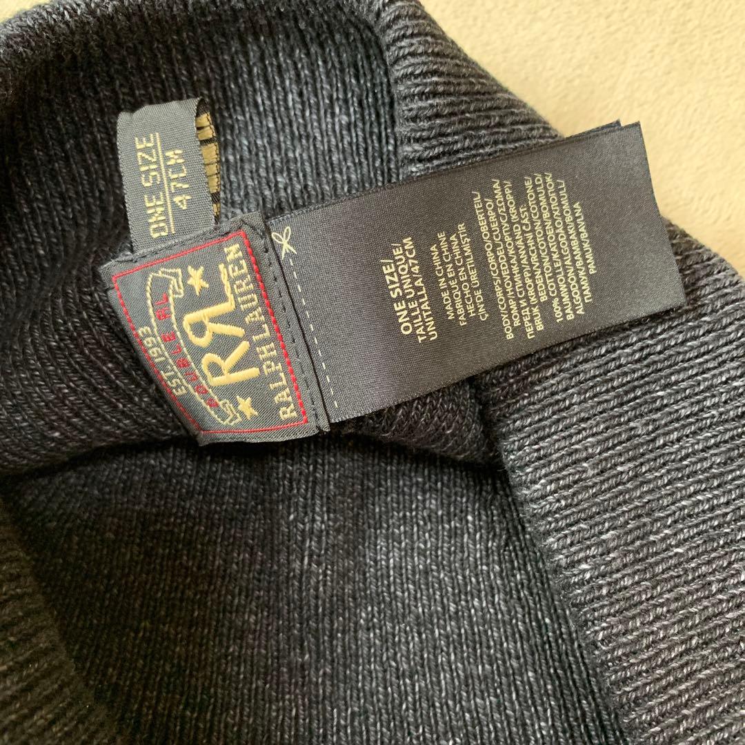 【美品】RRL コットンウォッチキャップ