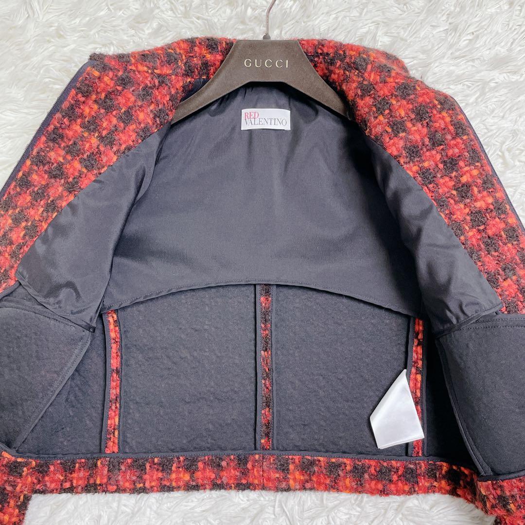 美品 VALENTINO ヴァレンティノ ジャケット ツイード ショート丈