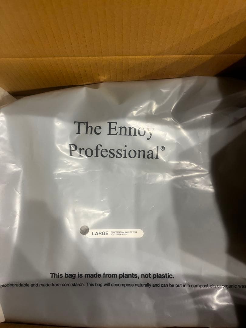 ENNOY PROFESSIONAL FLEECE VEST 黒　Lサイズ