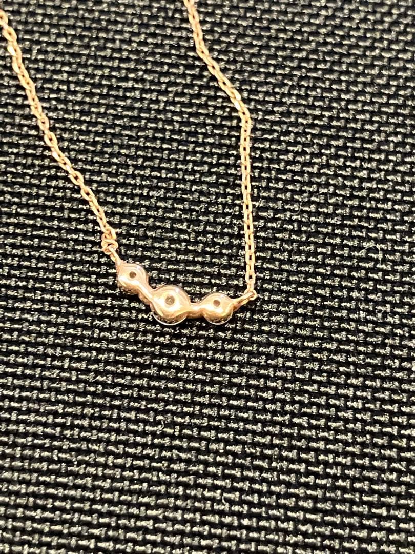 4℃◎ピンクゴールドK10 ネックレス