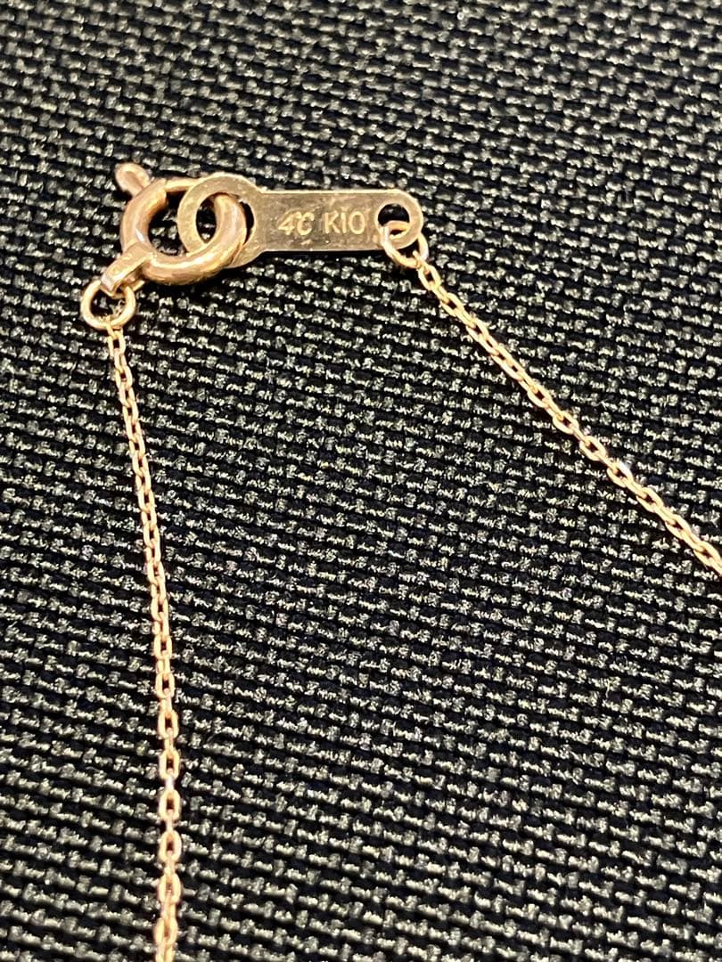 4℃◎ピンクゴールドK10 ネックレス