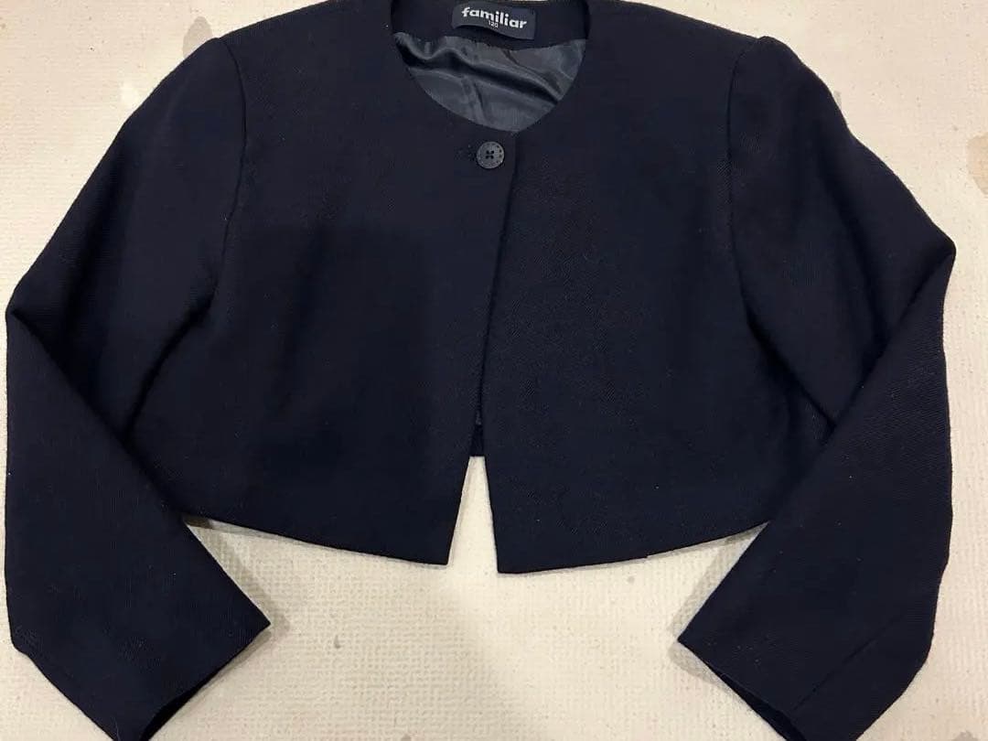 familiar お受験　卒業入園式　フォーマルスーツ　アンサンブル120cm