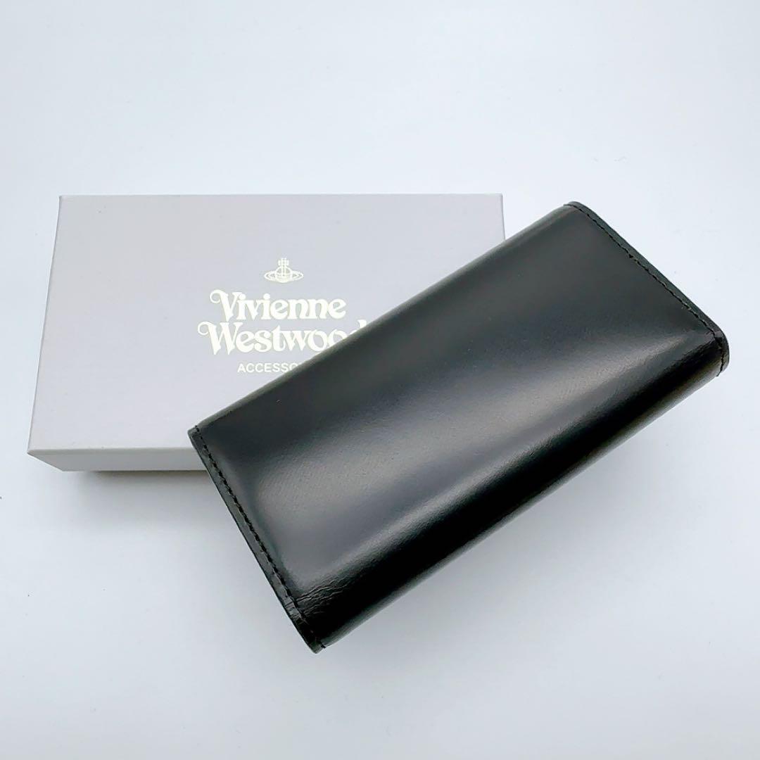ヴィヴィアンウエストウッド キーケース 黒 新品 アドヴァン オーブ レザー