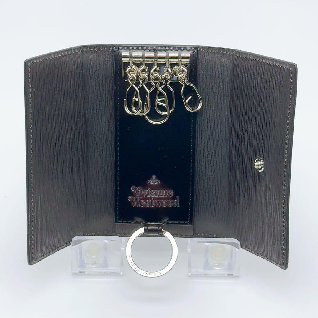 ヴィヴィアンウエストウッド キーケース 黒 新品 アドヴァン オーブ レザー