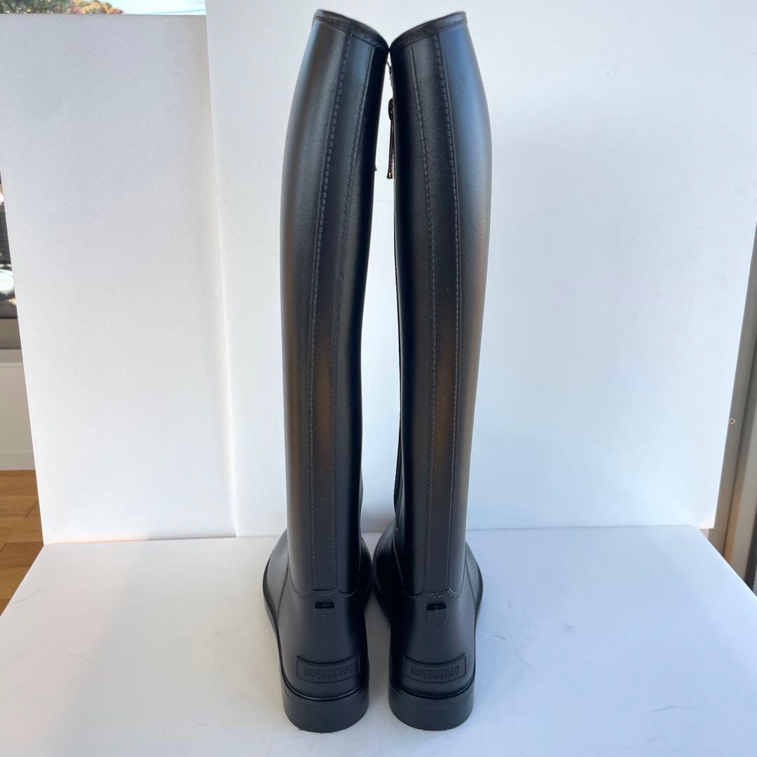 未使用級☆マッキントッシュフィロソフィー ロングレインブーツ S 22.5 黒