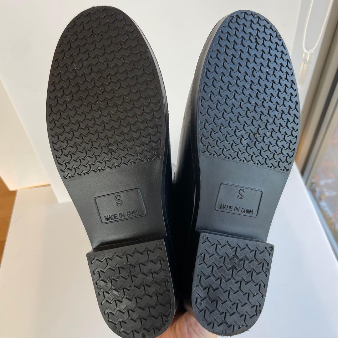 未使用級☆マッキントッシュフィロソフィー ロングレインブーツ S 22.5 黒