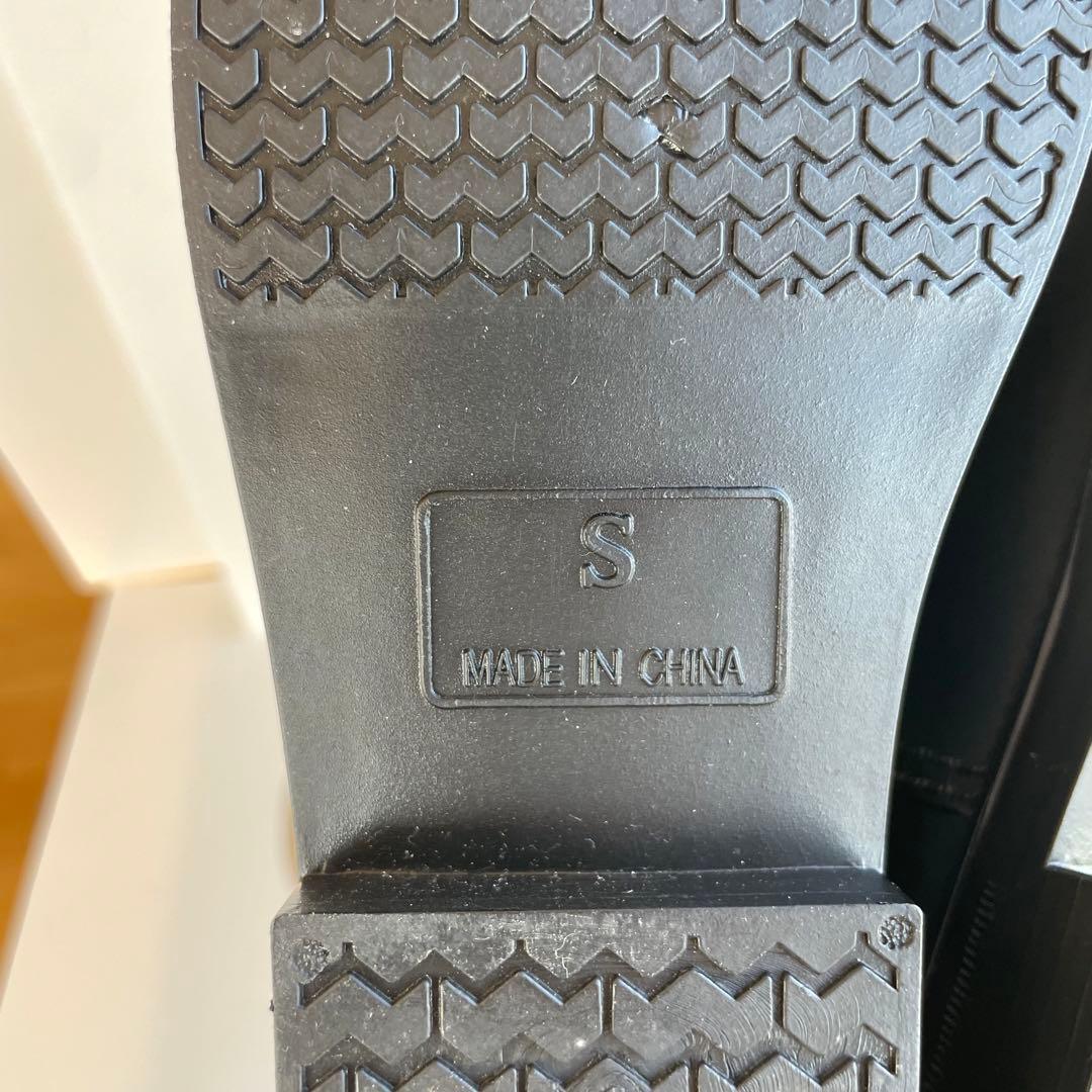 未使用級☆マッキントッシュフィロソフィー ロングレインブーツ S 22.5 黒