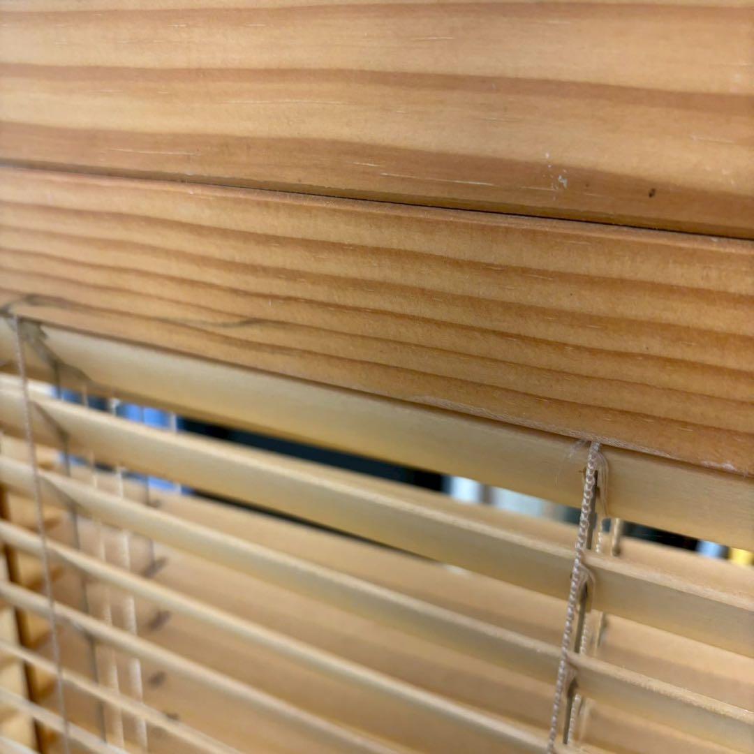 北欧レトロ　4面　パーテーション　ブラインド型　木製