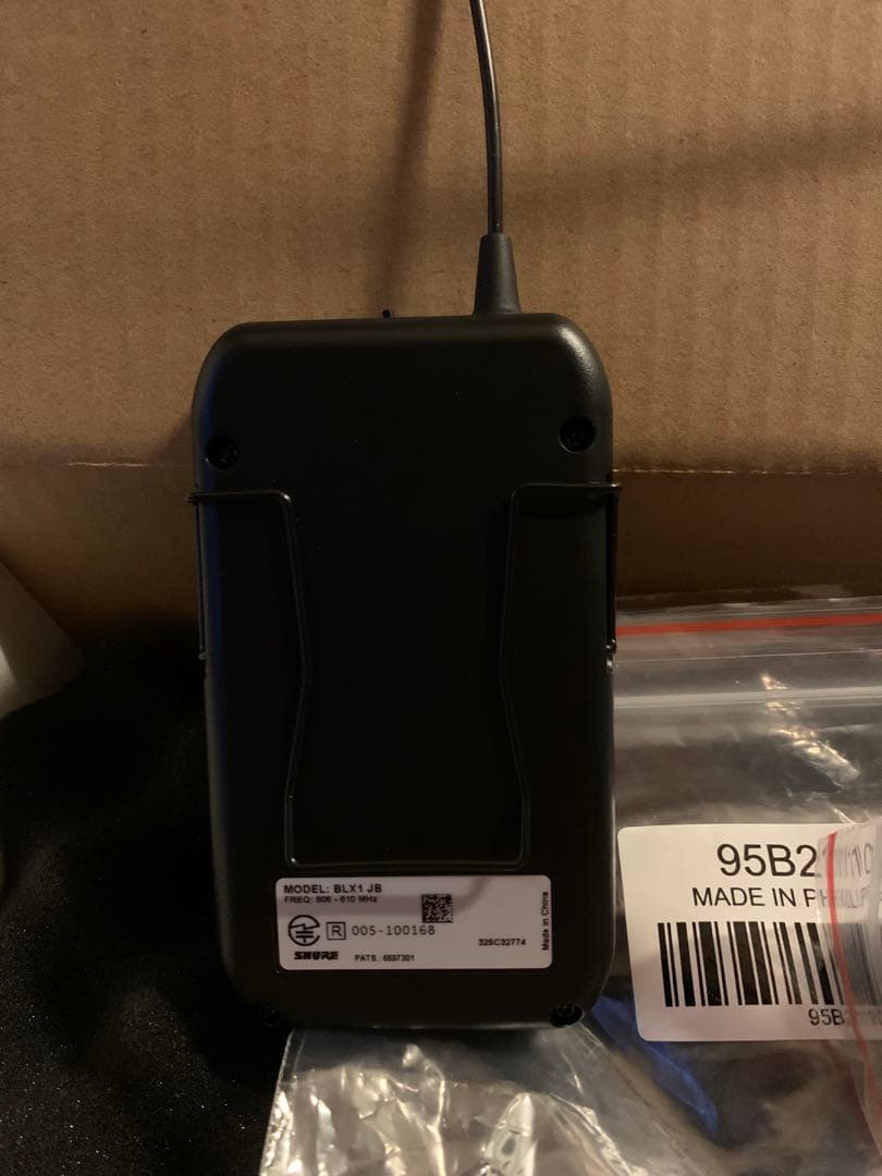 美品！shure blx1 jb ボディパック型送信機