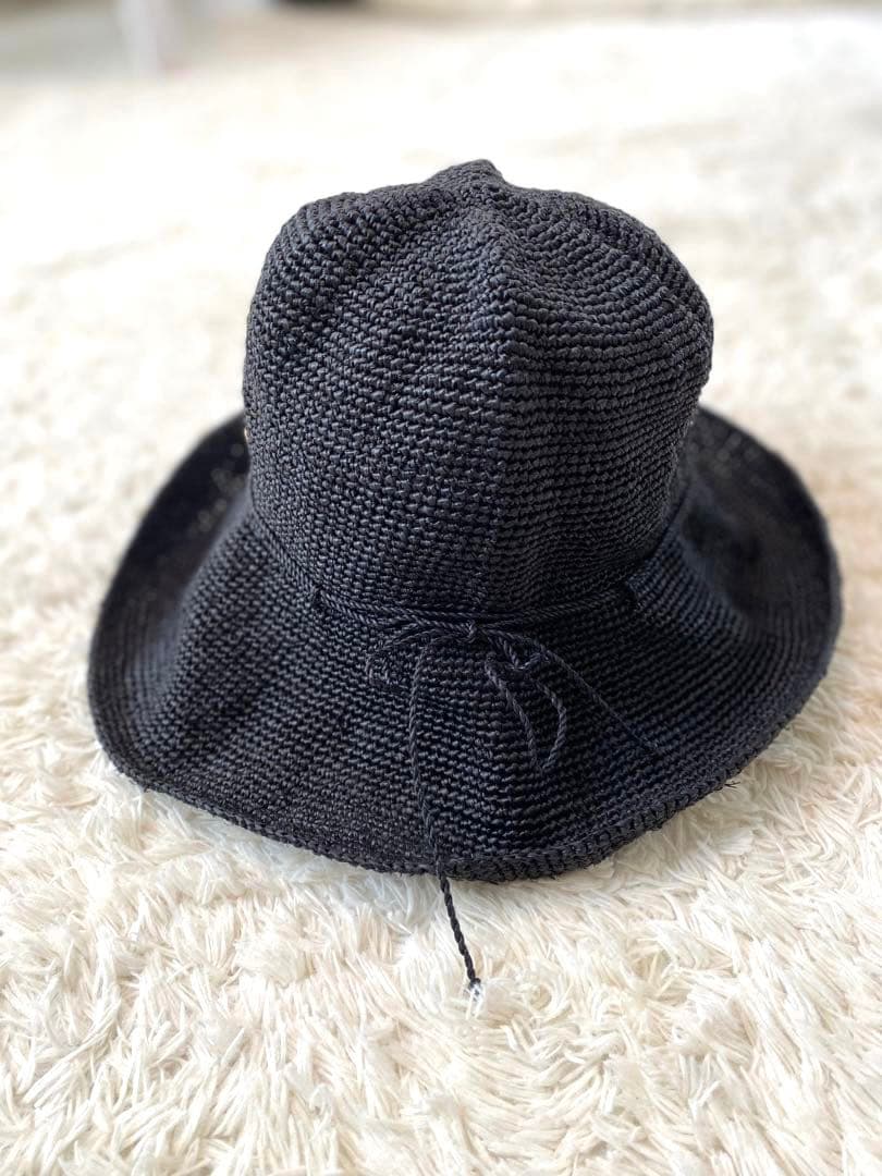 HELEN KAMINSKI ヘレンカミンスキー ラフィア ハット ブラック