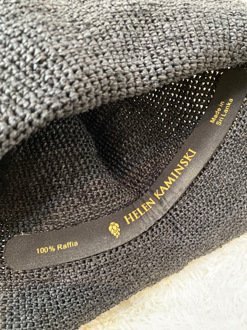 HELEN KAMINSKI ヘレンカミンスキー ラフィア ハット ブラック