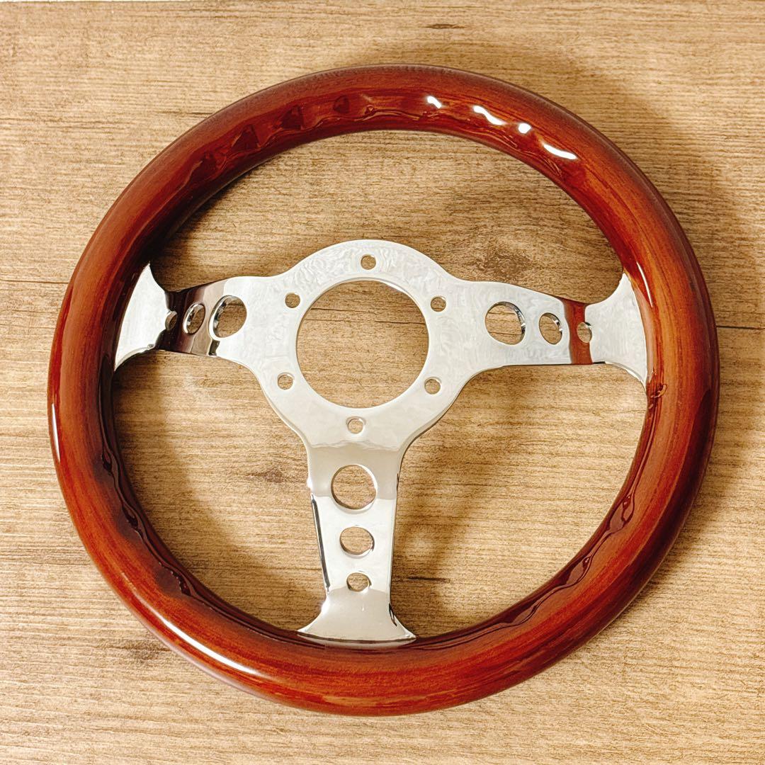 希少　小径　29cm ウッドステアリング　ウッドハンドル　USDM 旧車