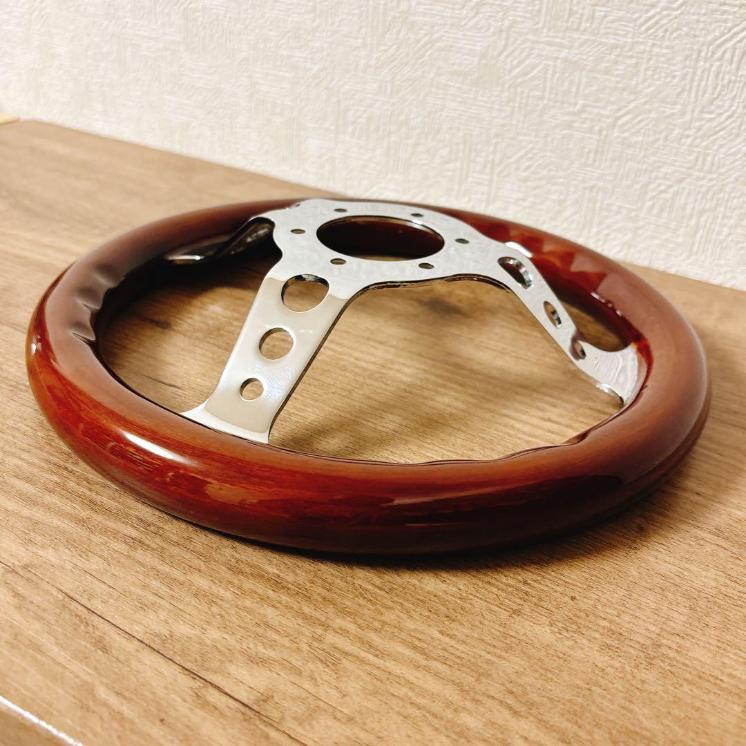 希少　小径　29cm ウッドステアリング　ウッドハンドル　USDM 旧車