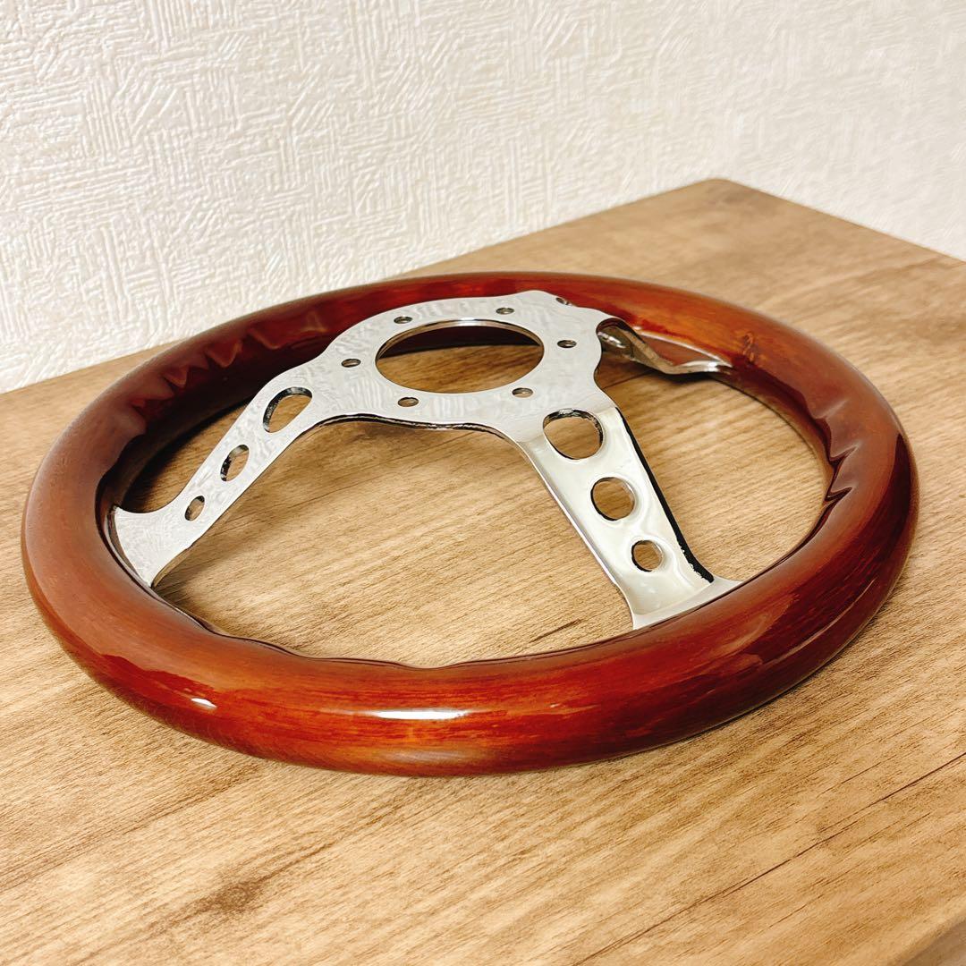 希少　小径　29cm ウッドステアリング　ウッドハンドル　USDM 旧車