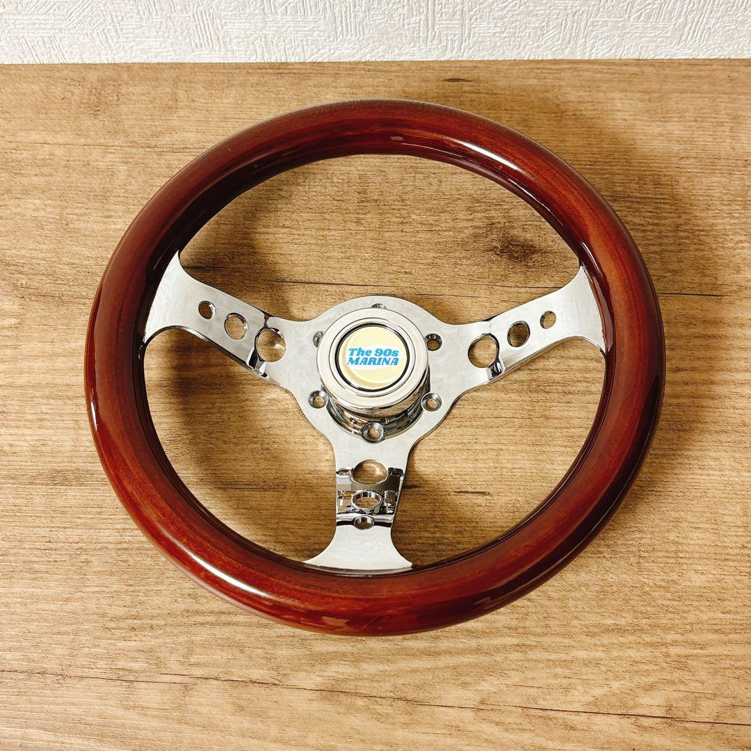 希少　小径　29cm ウッドステアリング　ウッドハンドル　USDM 旧車