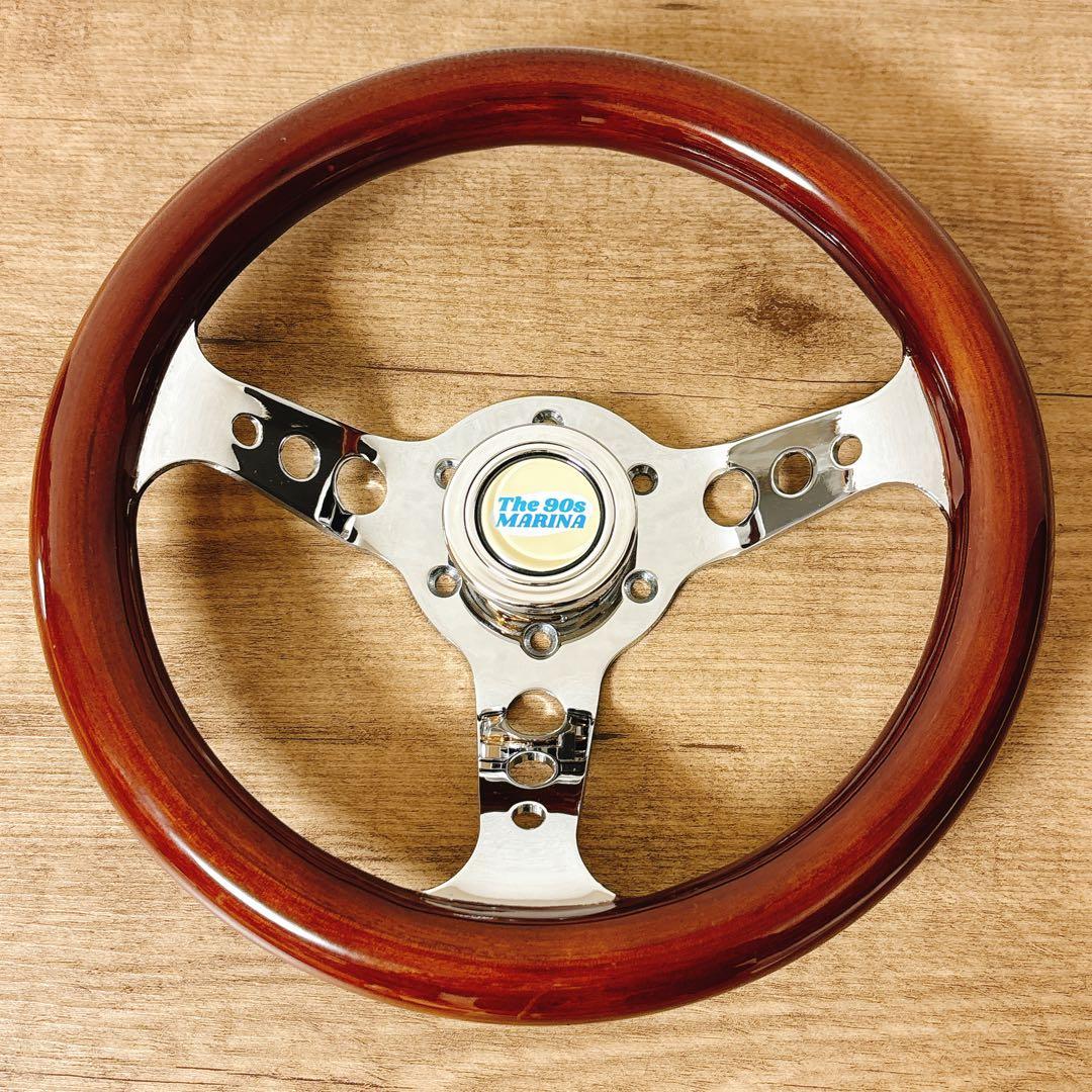 希少　小径　29cm ウッドステアリング　ウッドハンドル　USDM 旧車