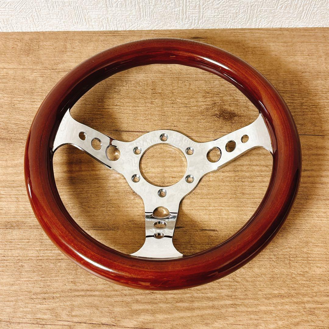希少　小径　29cm ウッドステアリング　ウッドハンドル　USDM 旧車