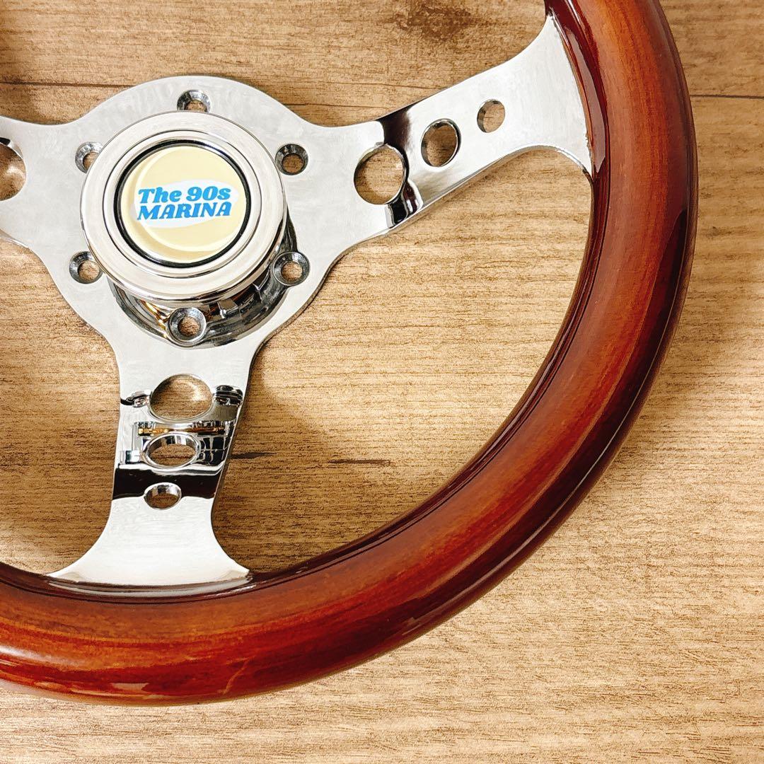 希少　小径　29cm ウッドステアリング　ウッドハンドル　USDM 旧車