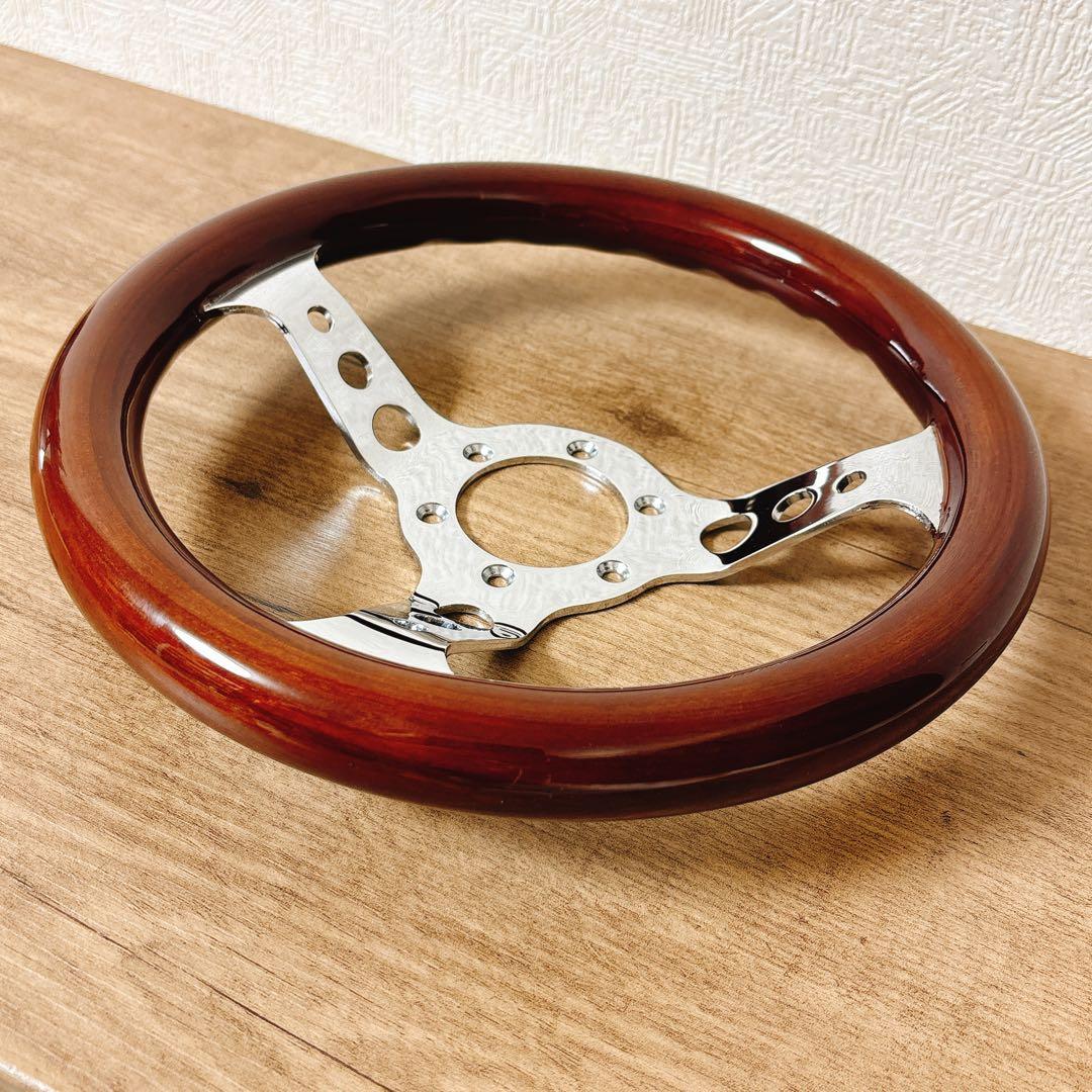 希少　小径　29cm ウッドステアリング　ウッドハンドル　USDM 旧車