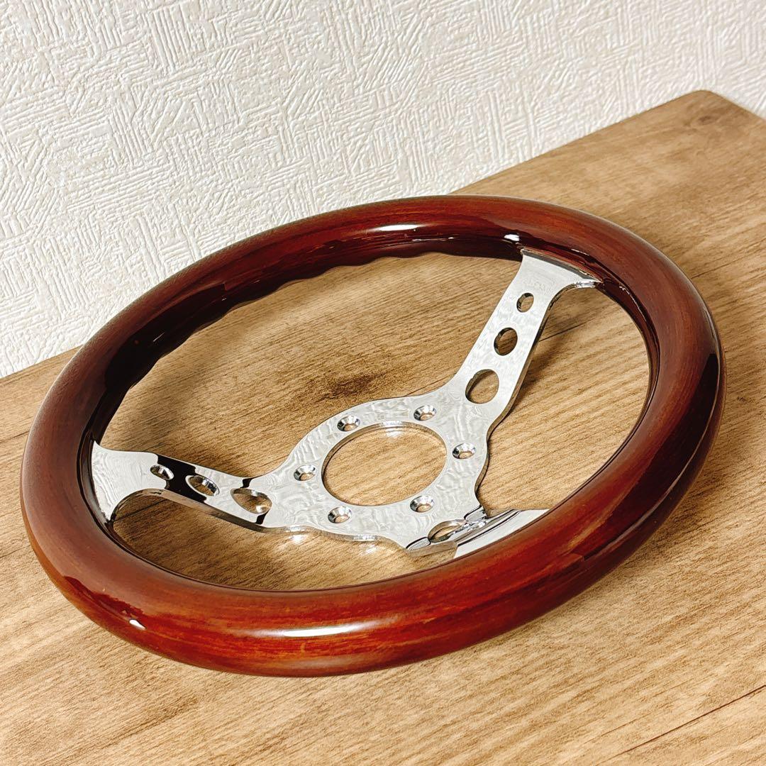 希少　小径　29cm ウッドステアリング　ウッドハンドル　USDM 旧車