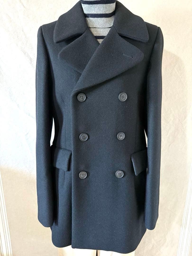 【新品・未使用】A.P.C. ★フランス製★黒 Pコート★カバー&ハンガ－付き