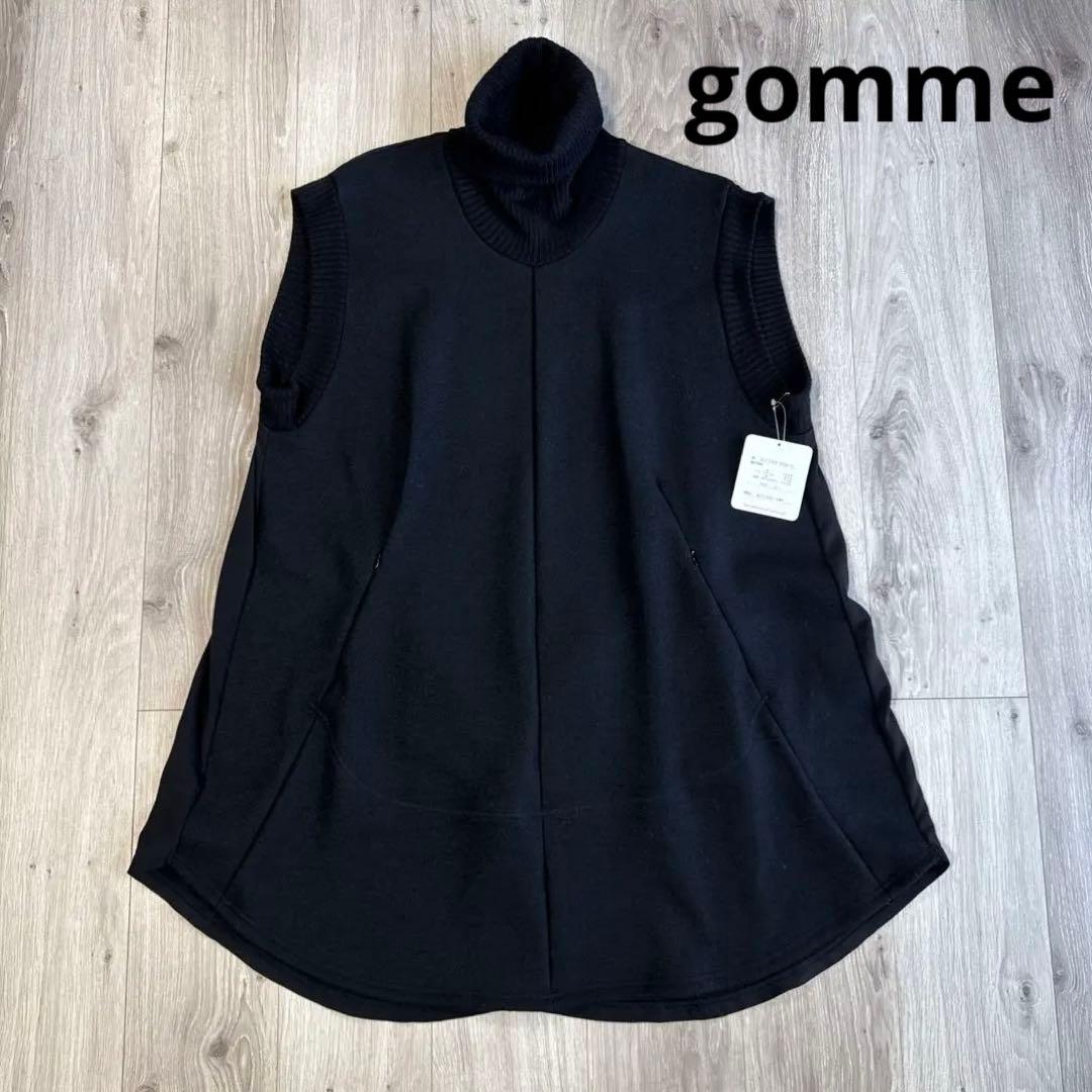 試着のみ　GOMME★ニットメルトン★ハイネックワンピ