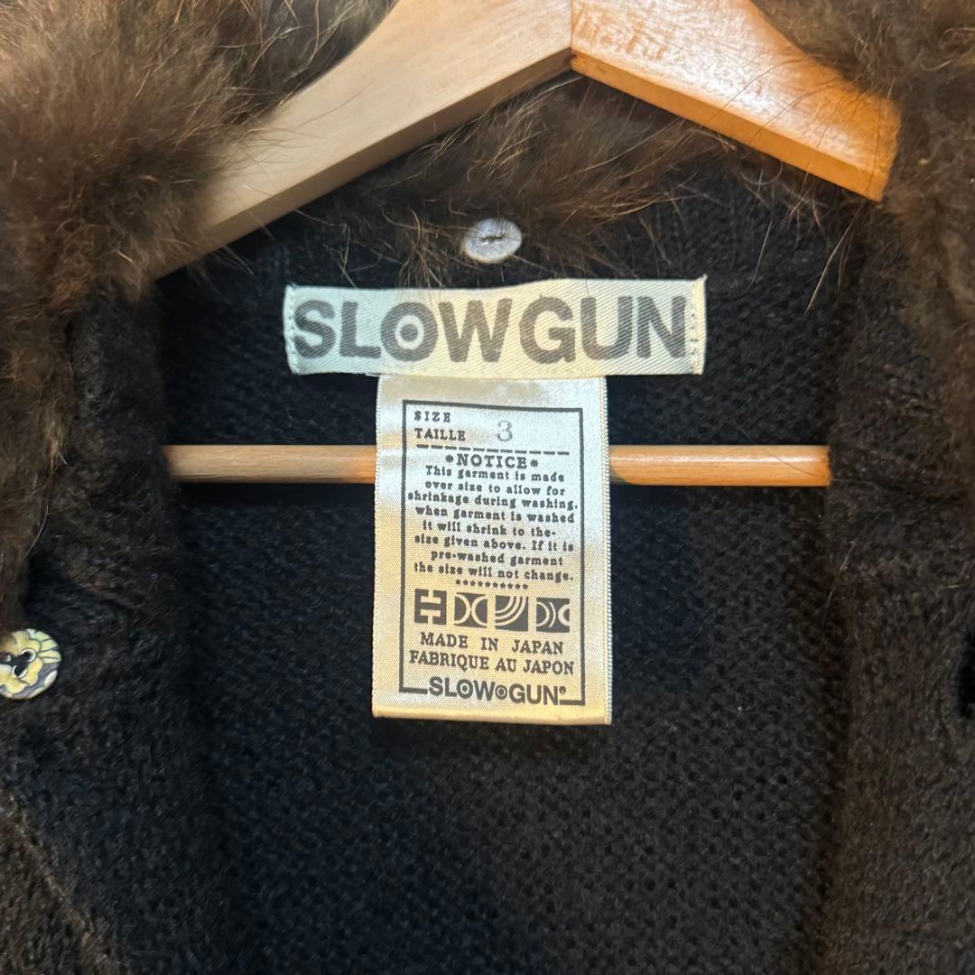SLOW GUN ブラックニットセーター サイズ3