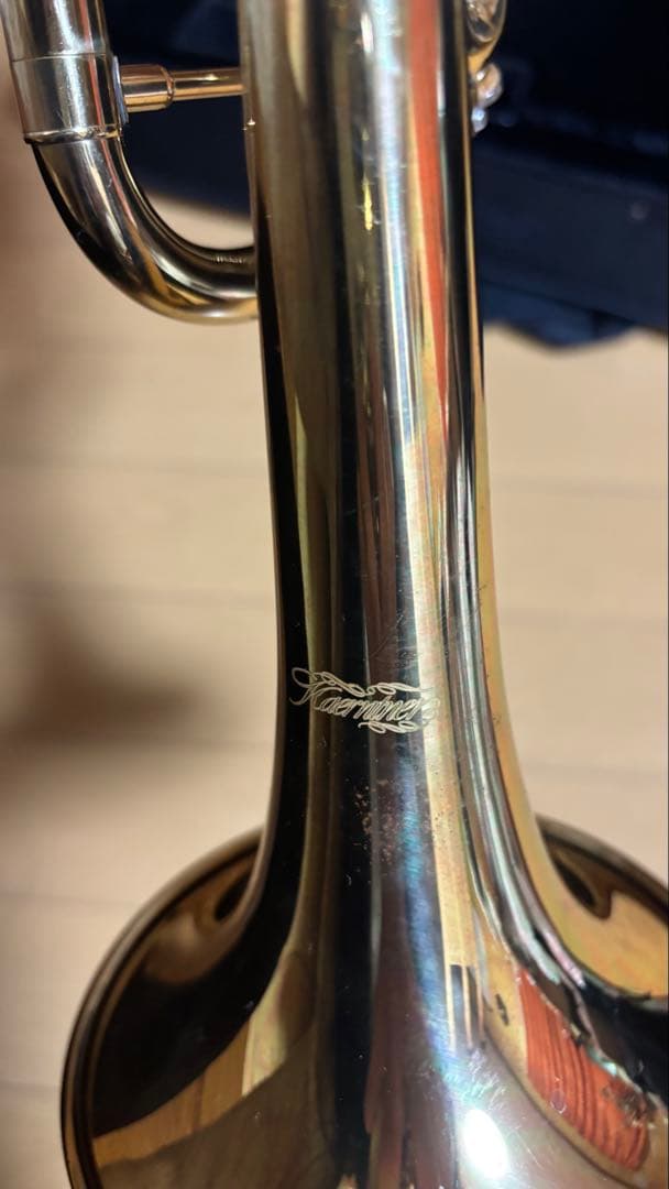 トランペット ケース付き 金 ゴールド