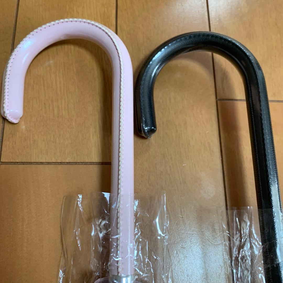 ハローキティ　1 6本骨傘 2本セット ピンク・黒