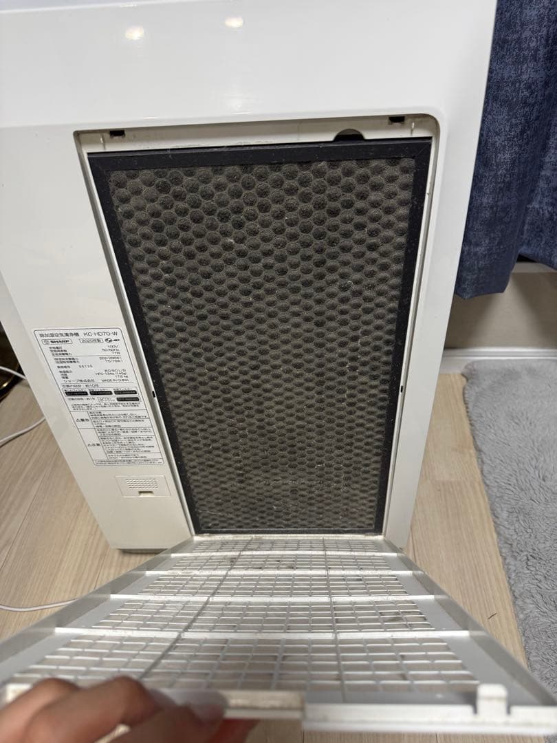 【稼働品】SHARP シャープ KC-HD78-W 除加湿空気清浄機 2020年
