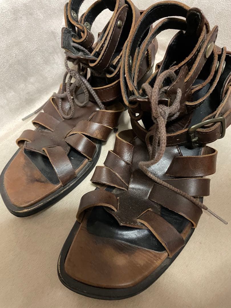 アルフレッドバニスターレザーサンダルグラディエーター メンズ14th kmrii