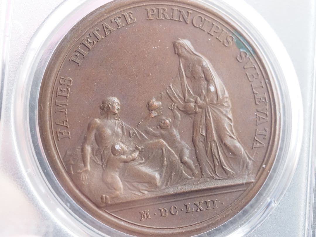 太陽王 ルイ14世 銅メダル 1662年 ブロンズ NGC鑑定済み MS62BN