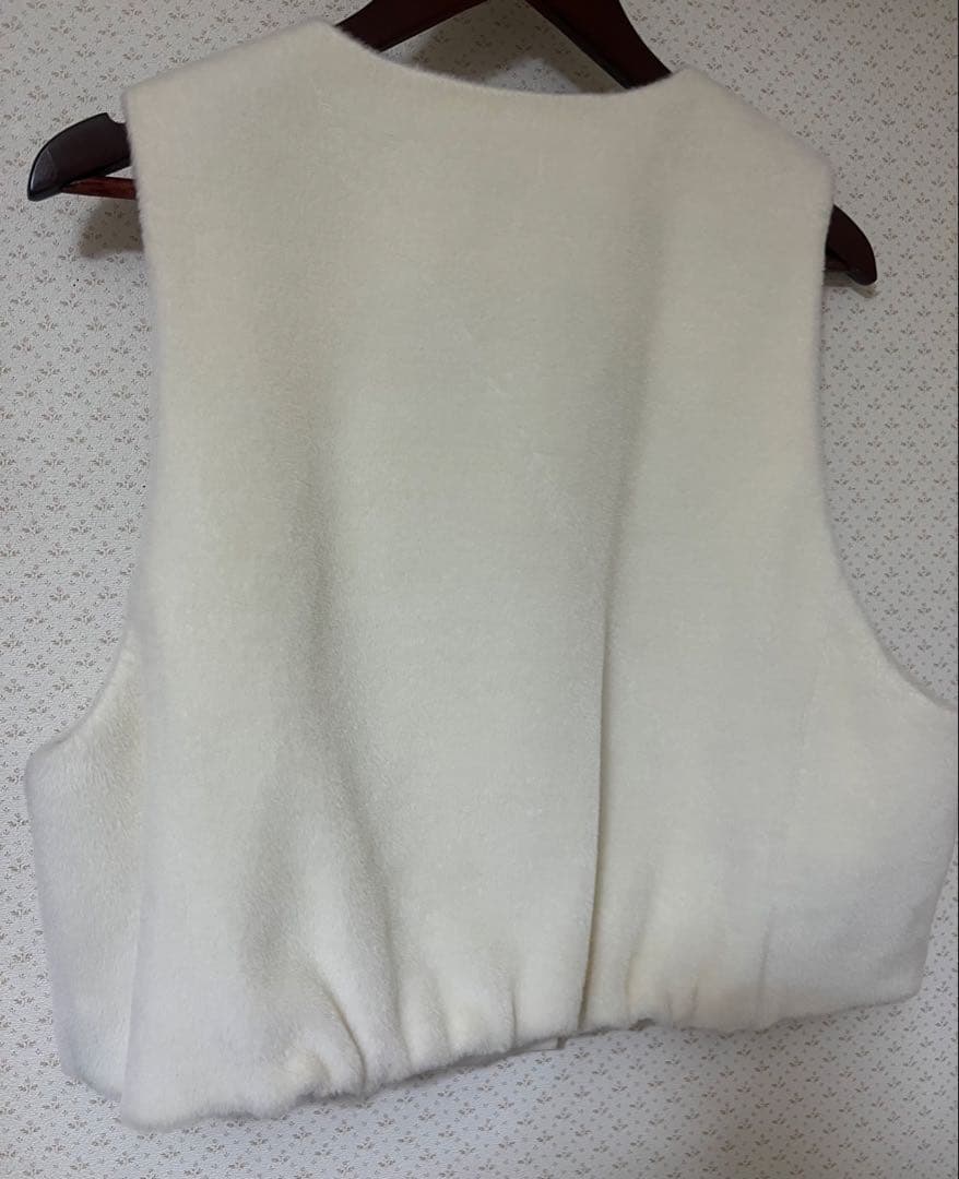 【ANAYI】 SA VILLE / SA VIE アルパカシャギーショートジレ