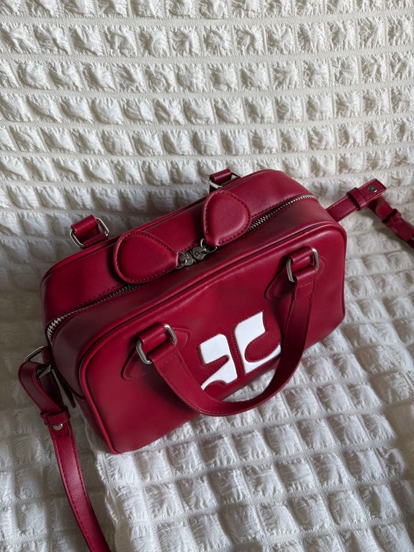 クレージュReedition ハンドバッグ ボーリングバック ショルダー