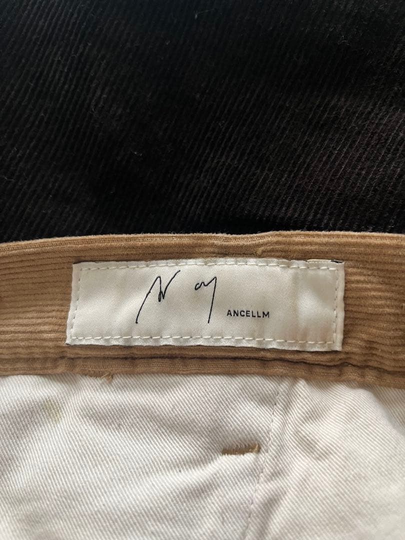 アンセルム　コーデュロイパンツ　ブラウン